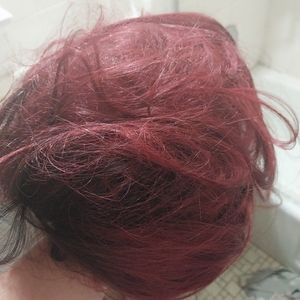 A long red wig